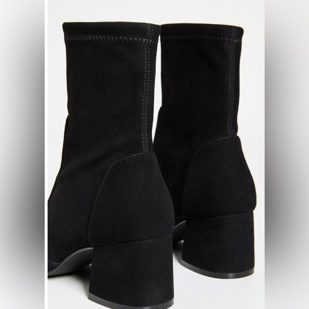 Stuart Weitzman Fitted Black Suede Bootie - image 8